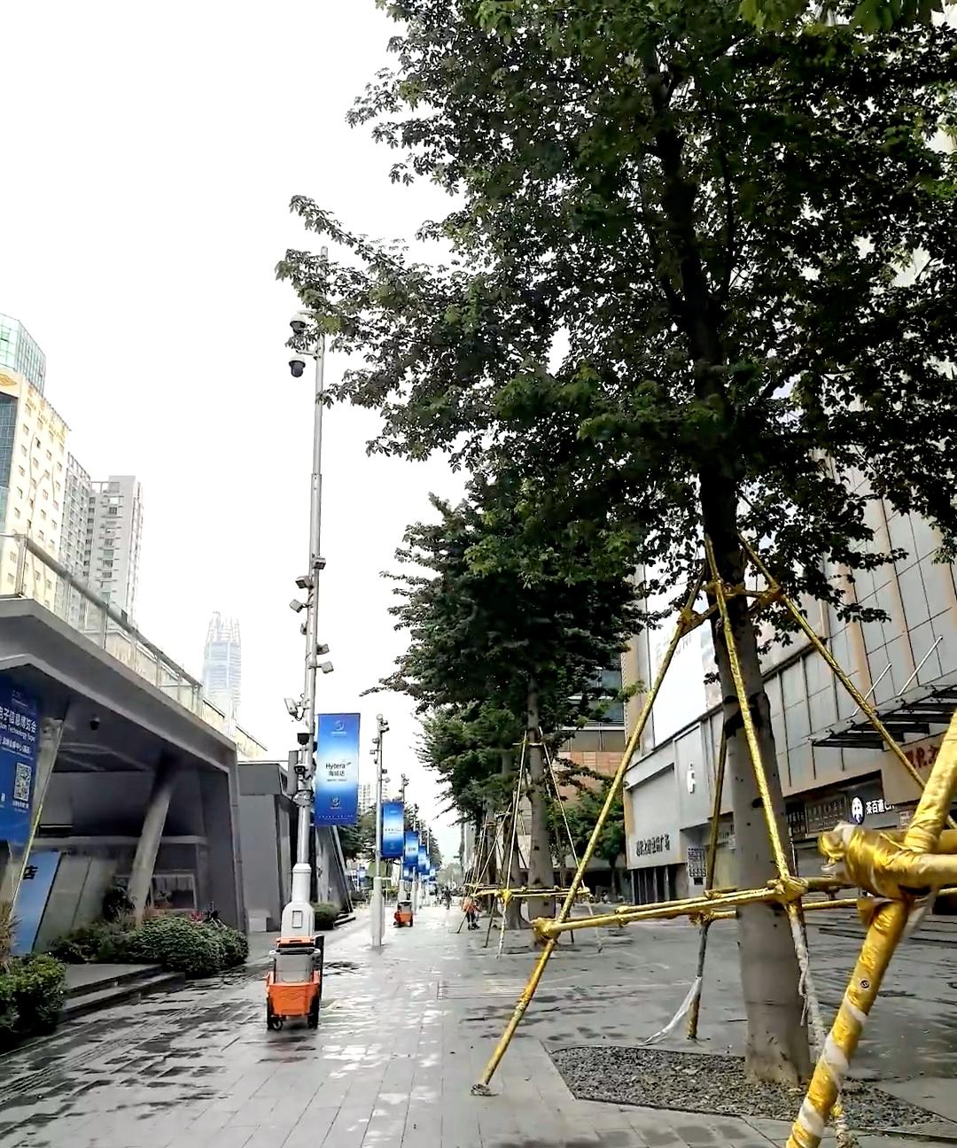 深圳华强北禁电动车后续

华强北街道一天比一天整洁了，从不让停到今天直接加设栏杆