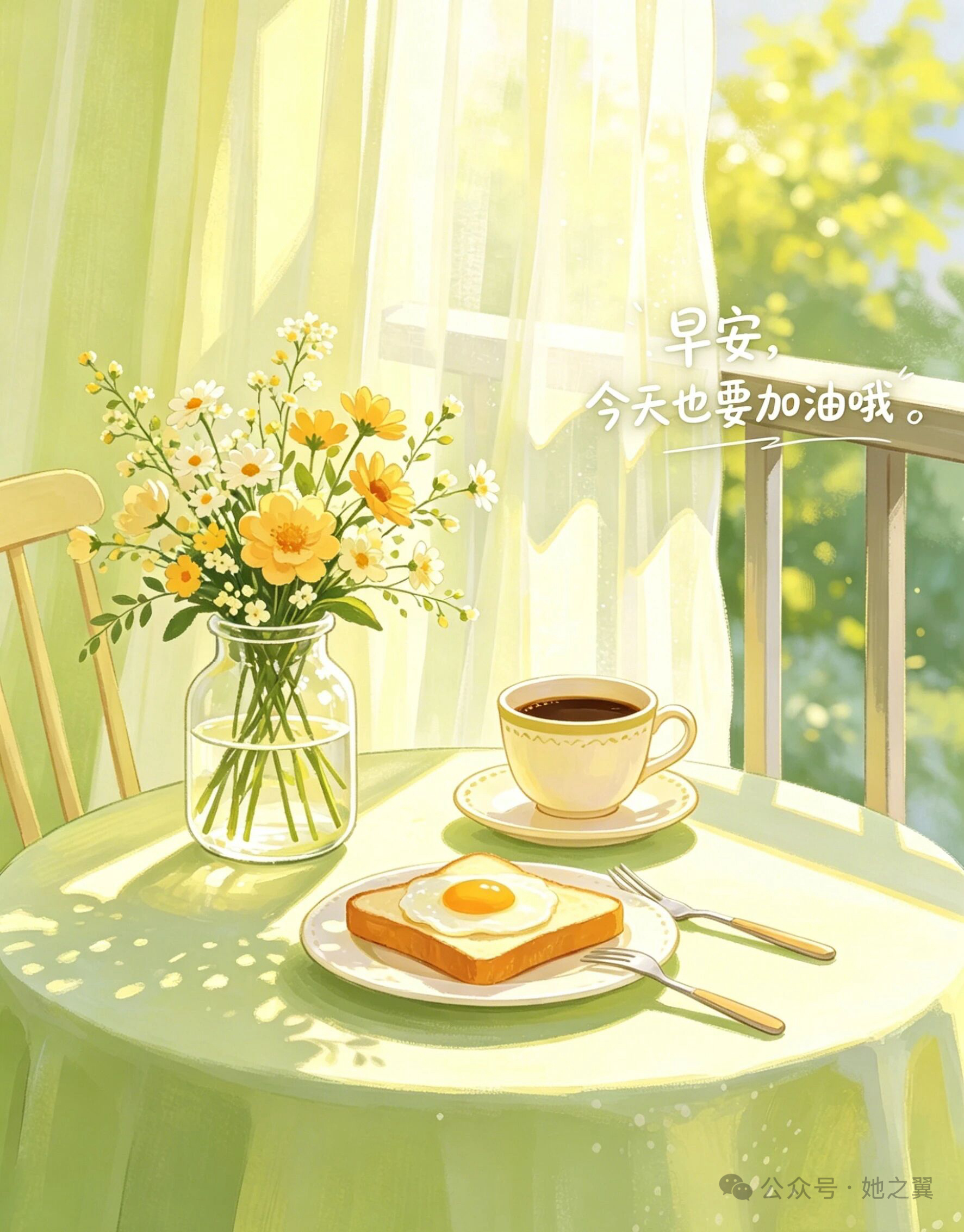 “适合早上发的，干净正能量文案”🌟🌞🌸🍃 🦋⌇🌈🌷🌿🌼 𓂃 