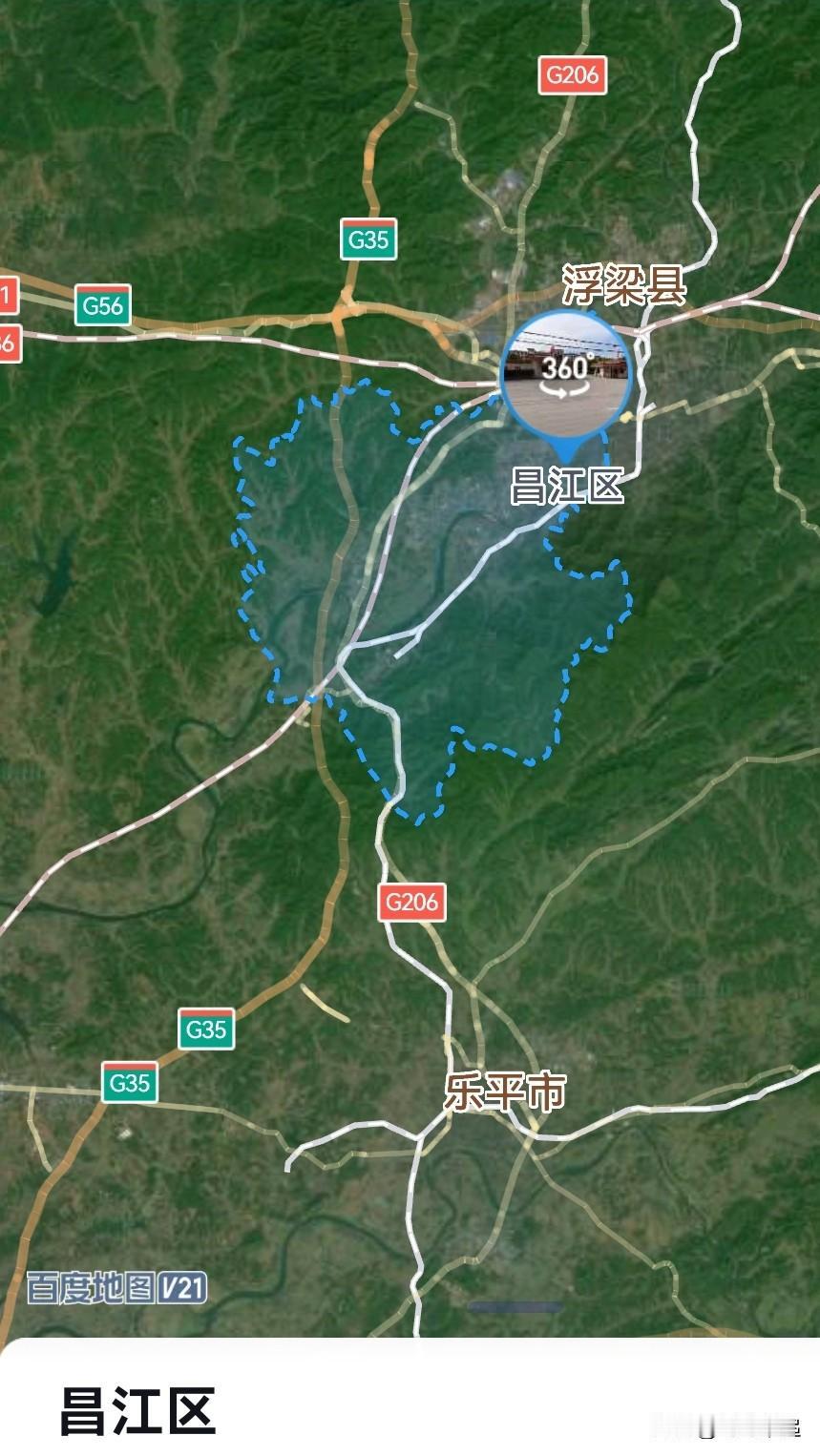 江西，从景德镇昌江区4到鹰潭余江区2是拔提用重吗？
昌江区，总面积405平方公里