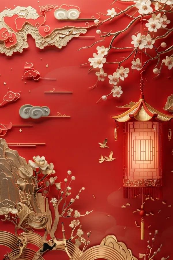 中国风是藏在东方文化基因里的审美表达：
留白克制：像山水画卷里的空白，不是空无，