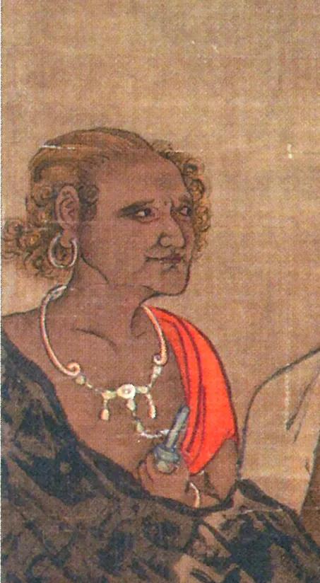 宋代的昆仑奴。昆仑奴在唐代社会生活中具有传奇性，成为富家大户显摆的重要资本之一。