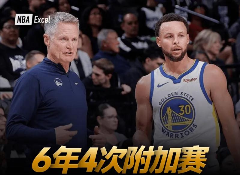 勇士近6年第4次附加赛：
2020-21：西部第8
附加赛：输湖人、输灰熊，出局