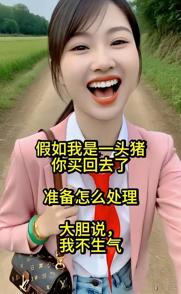 这问题太逗啦！想象大哥买回去头“猪”，咋处理呢？大哥说日后再说，太妙了，这悬念拉