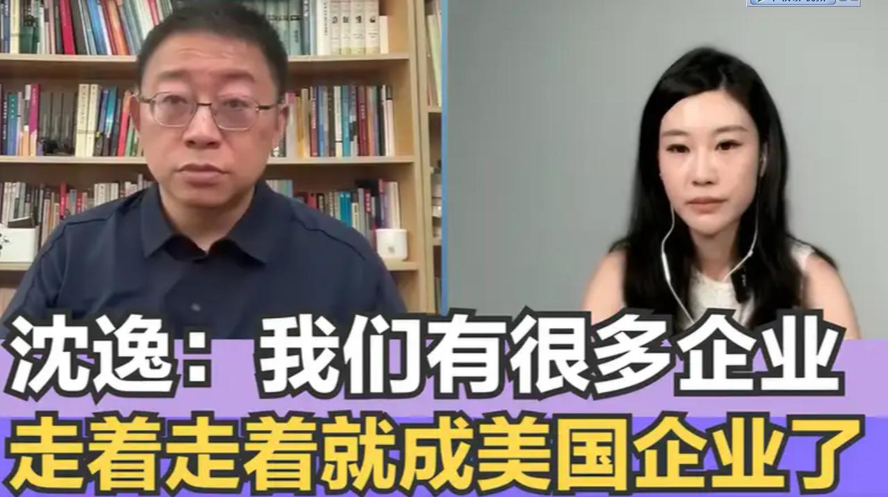 沈逸说的非常好，中国的一些互联网公司，走着走着就变成了美国公司。
 
要说企业想