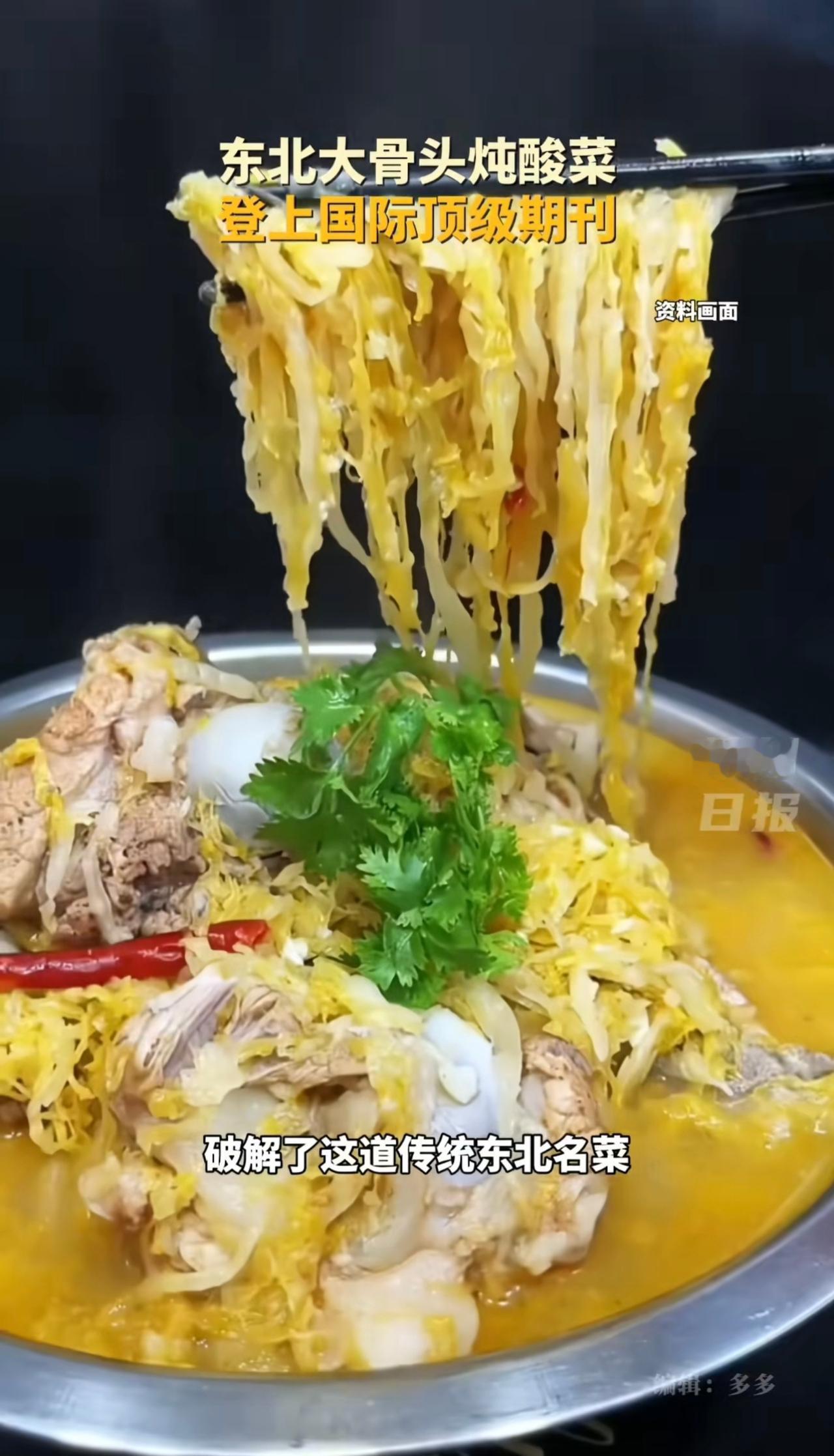 太牛了，东北大骨头炖酸菜登上国际顶级期刊！并且专门出了一篇论文《骨汤炖酸菜的特征