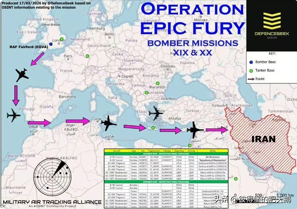 哟，看来法国德国硬气了，不准美国佬的轰炸机从自己空域过去。

昨天美军的4架B-