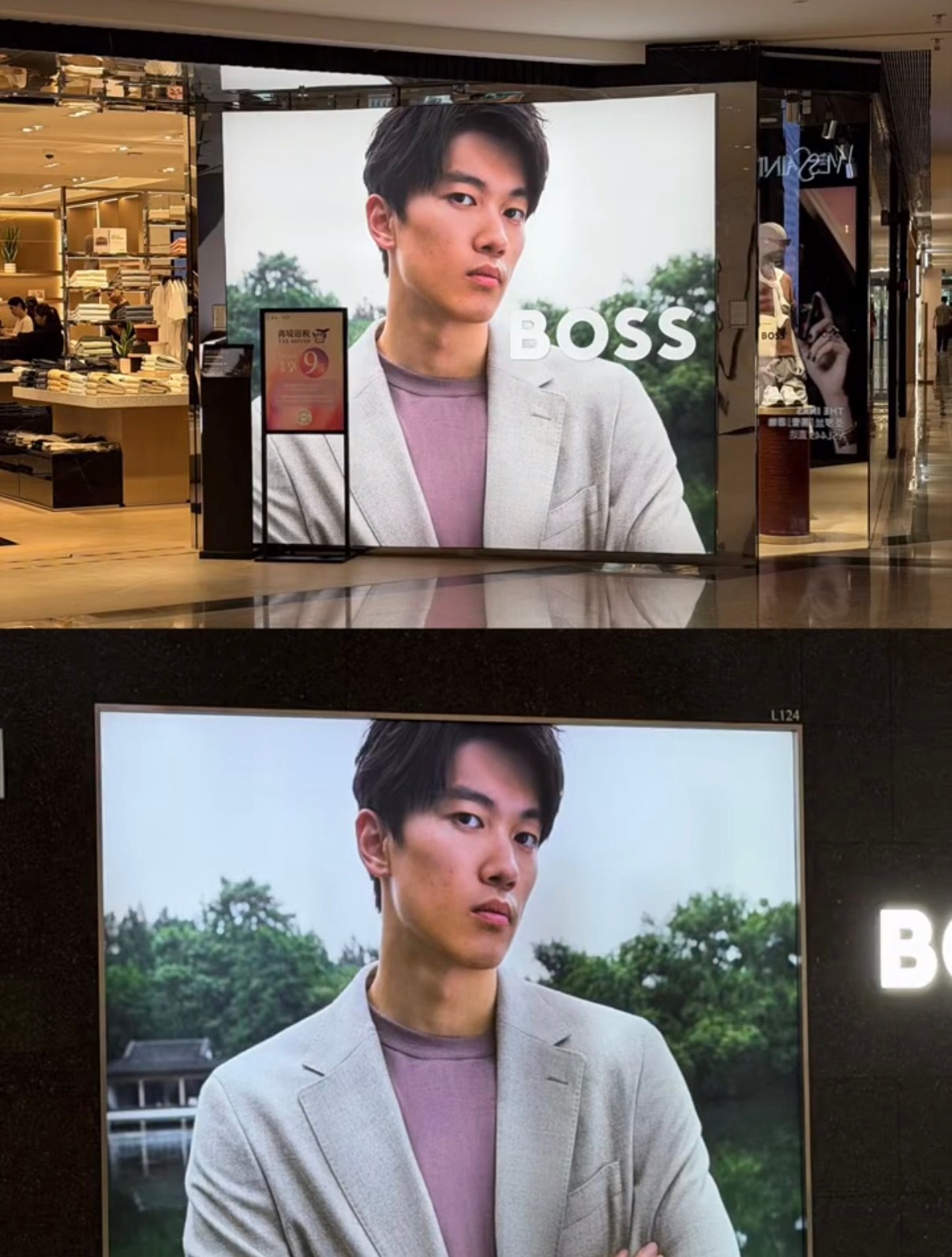 只是一味展示boss品牌代言人汪顺的帅脸 ​​​