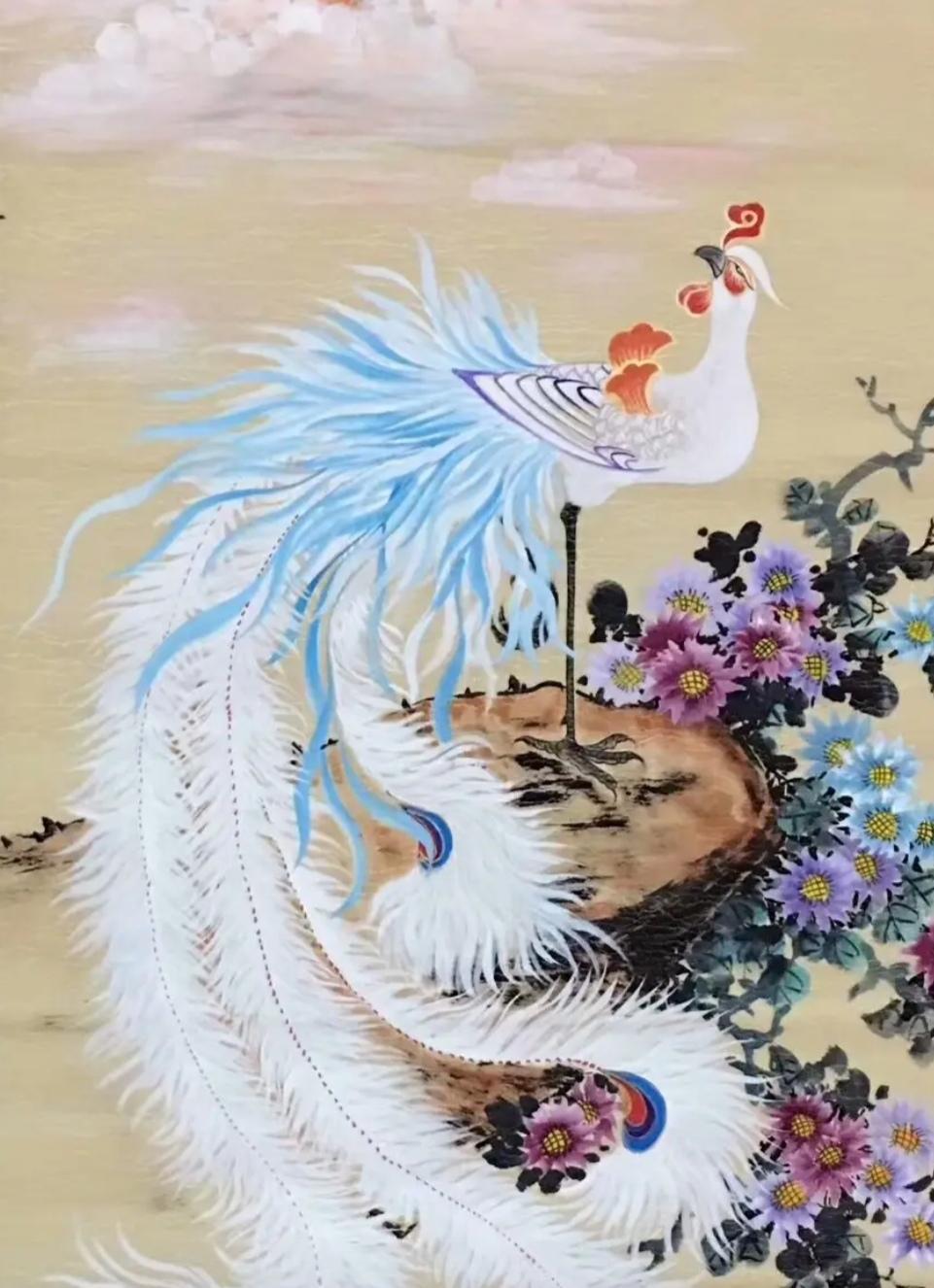 上联，？？？

下联，飞翔，西凤展翅白云边