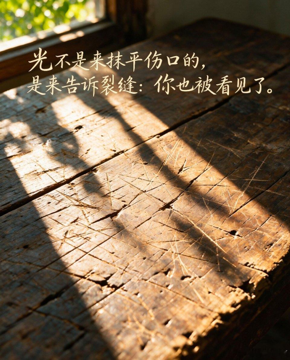我生命的故事就是我伤痕的故事你的故事里，每一道痕都站着一个没来得及好好告别的人—