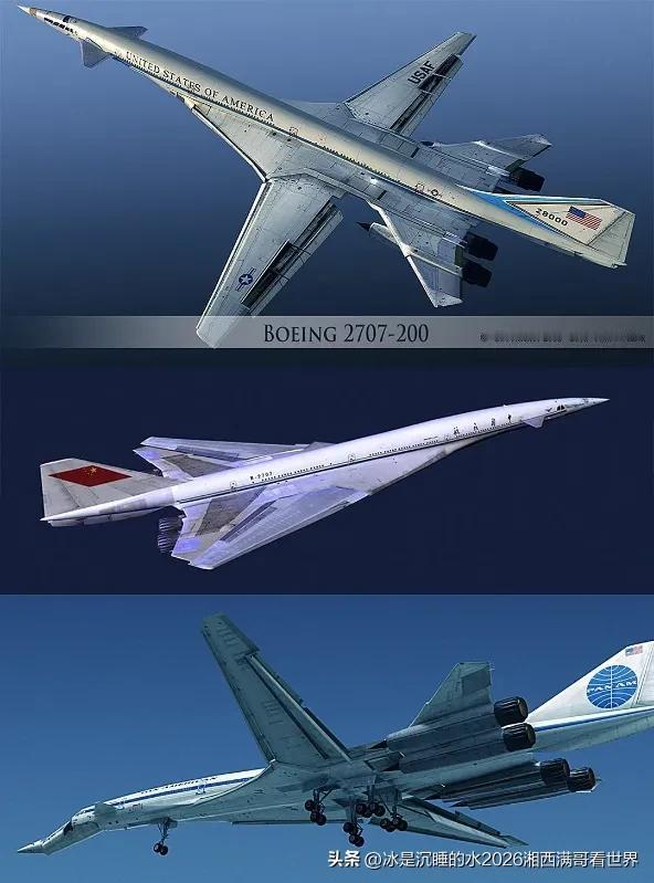 分享一张USA与CCCP的图波列夫扬基们关于跨时代超音速客机、轰炸机大狂欢梦想的