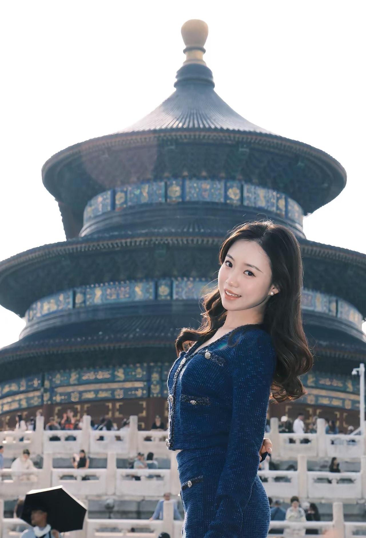 奉天承好运 所愿皆所得。天坛人像 天坛美照