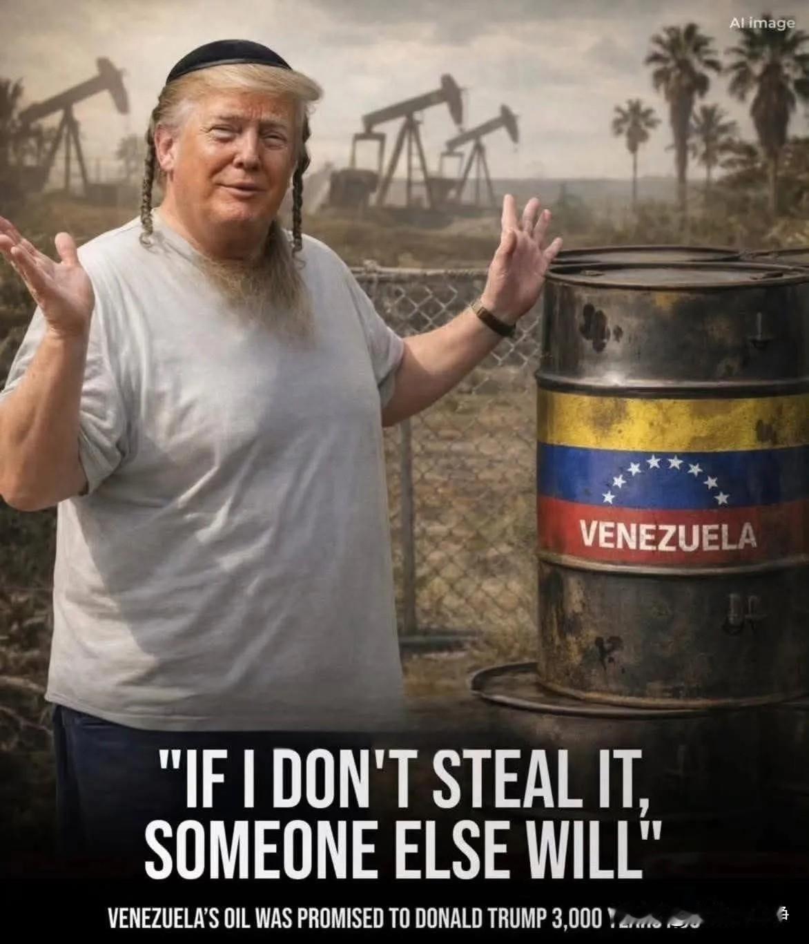 美国的石油已经很多了，他为什么还要抢委内瑞拉的石油？
实际上他要的是石油的控制权