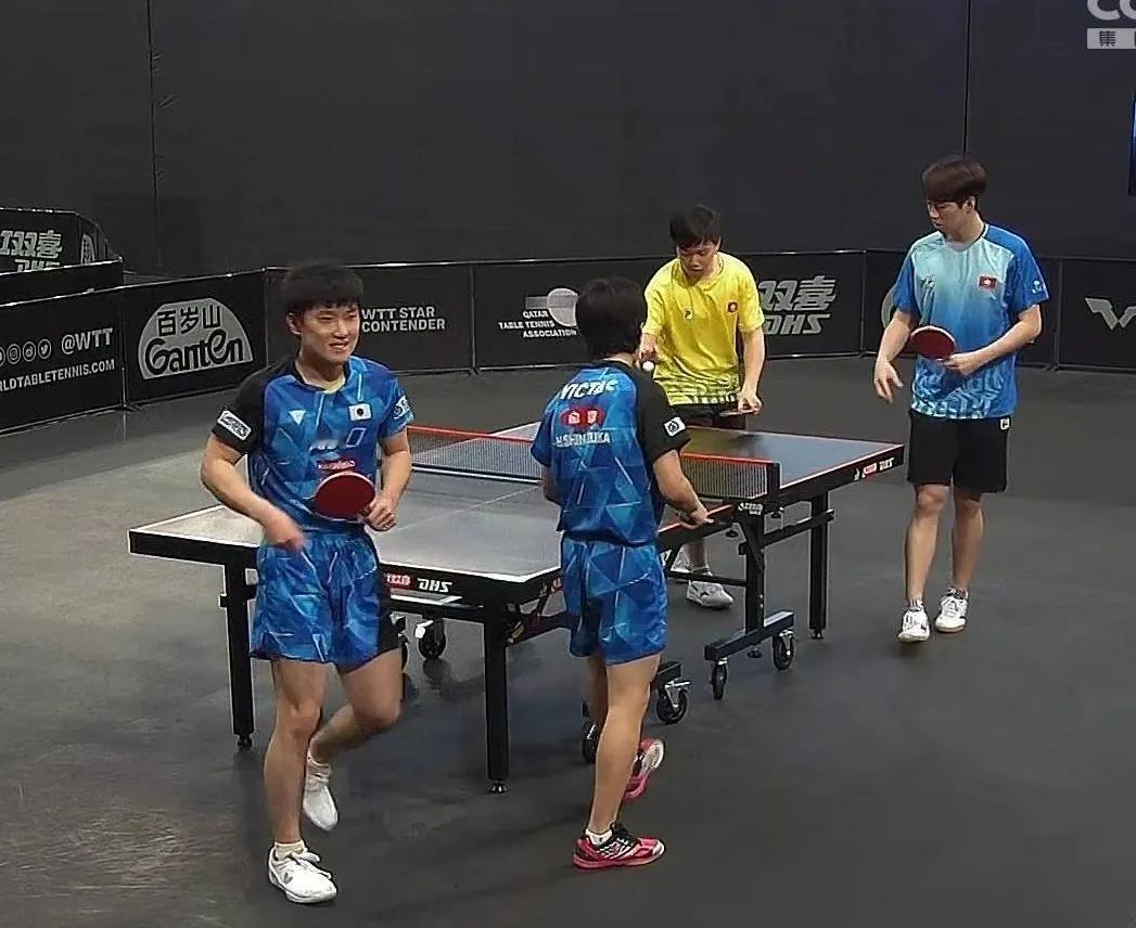 【男双资格赛第一轮战果（部分）】
#WTT球星挑战赛多哈站#
 张本智和/篠塚大