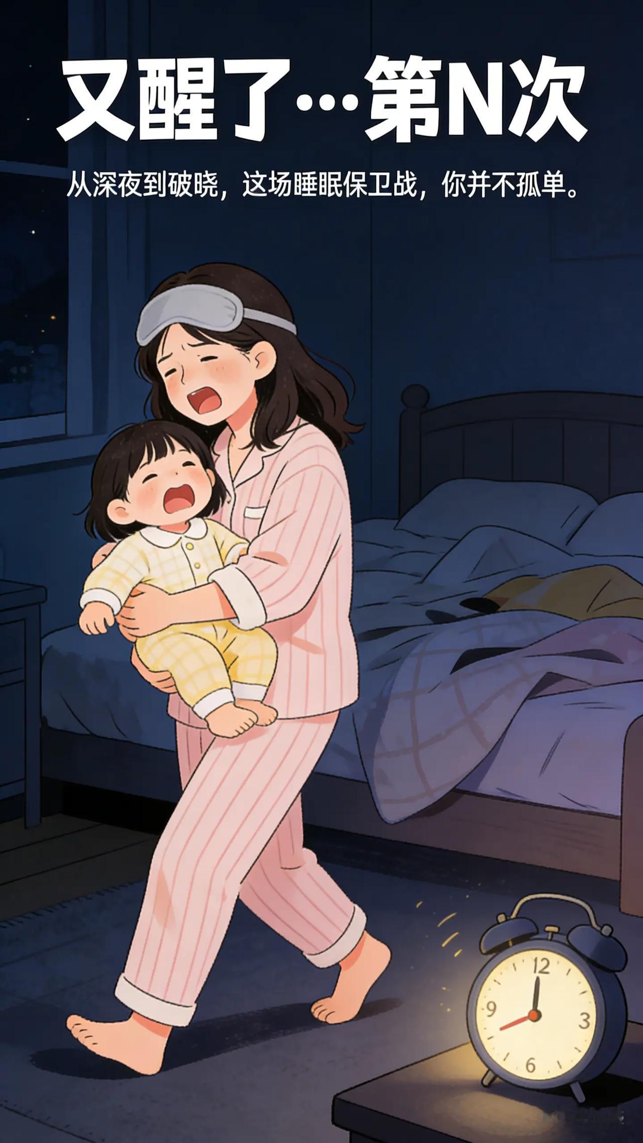 破晓之前：与“夜醒小魔王”的温柔战斗。各位爸妈，是不是经常在半夜被宝宝的哭声唤醒