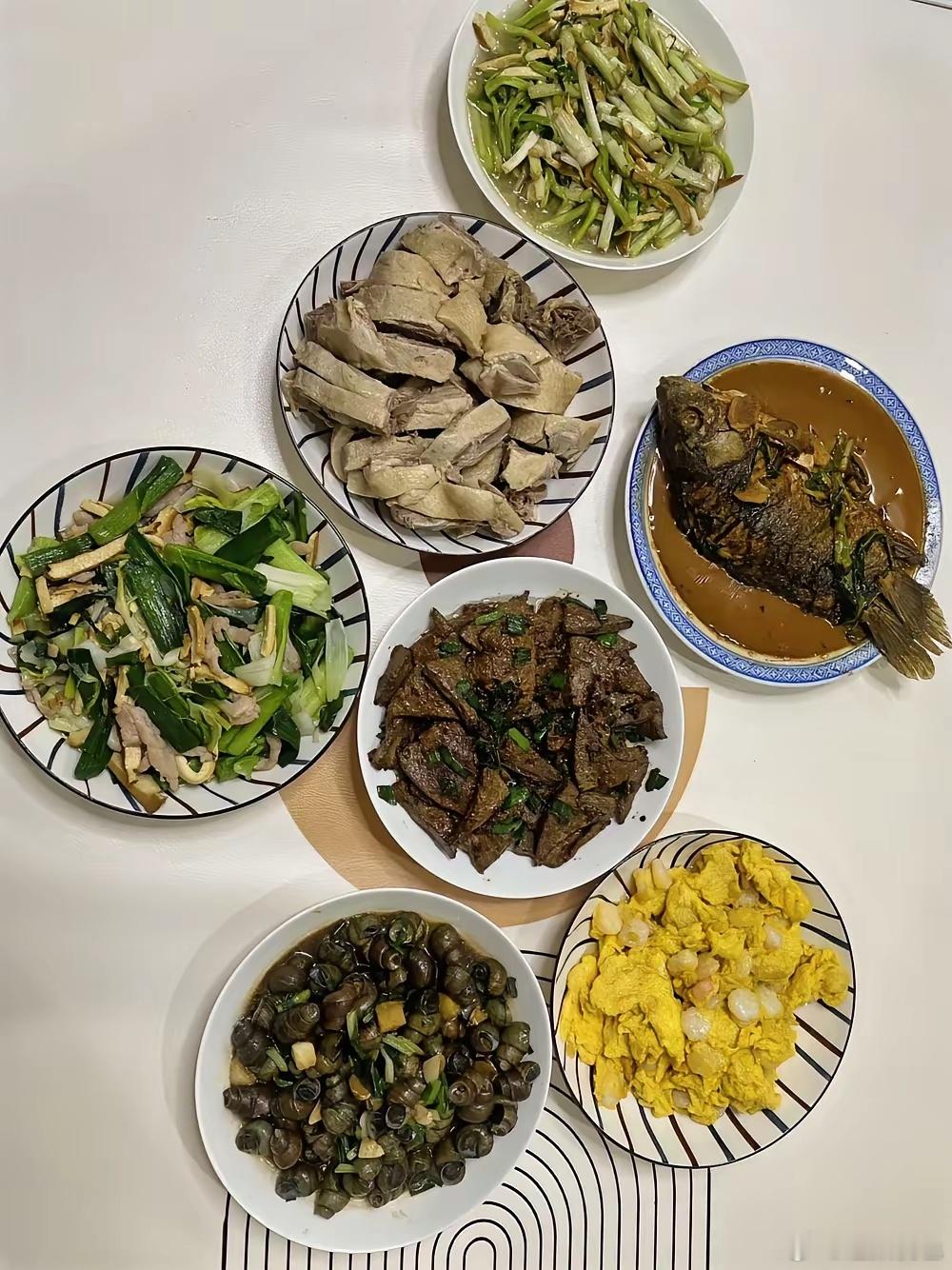 网友：都说一桌菜可以看出哪个地方的人，看看这桌菜是哪个地方的。 ​​​