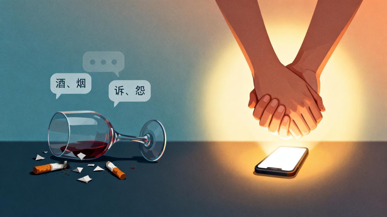 醍醐灌顶的一段话：
酒，喝不出朋友，
烟，抽不走寂寞，
诉，换不来同情，
怨，改