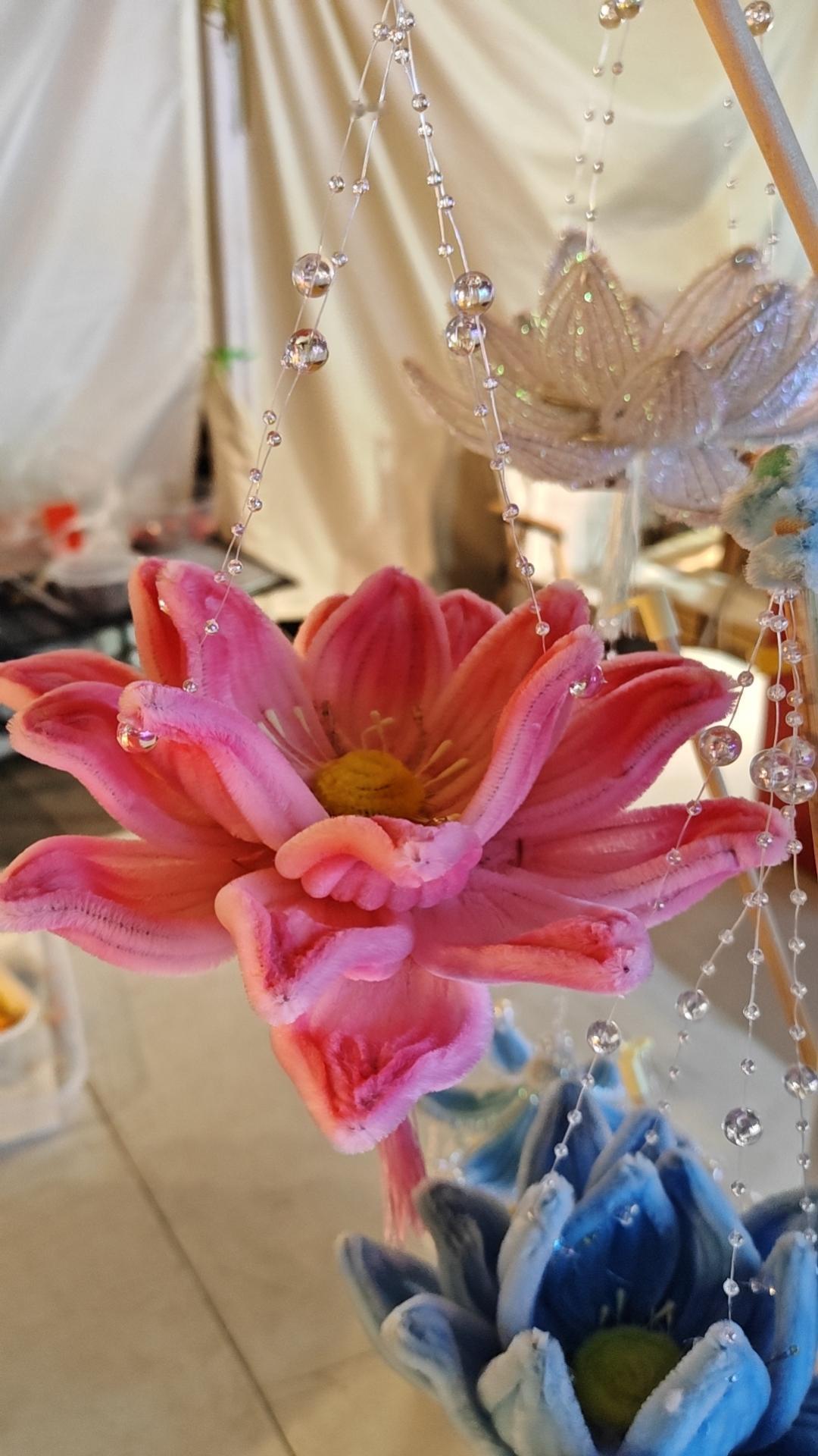 摊主介绍说是自己手工做的，我想如果有材料和教学视频，我也能做出来。不过现在我追求