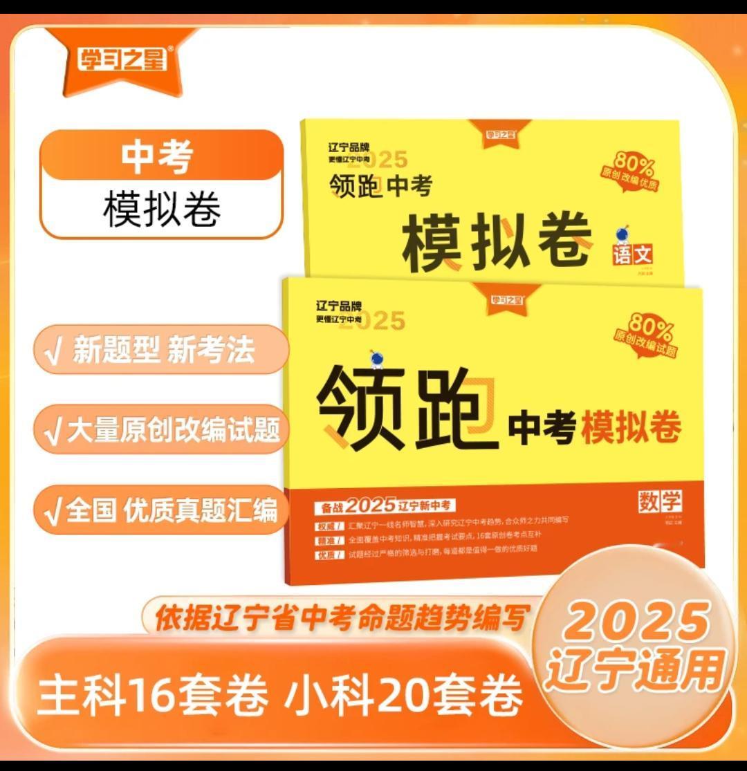 《领跑·模拟卷》2025中考新版-语数英物化历地政生每天学习一点点 学霸秘籍 知