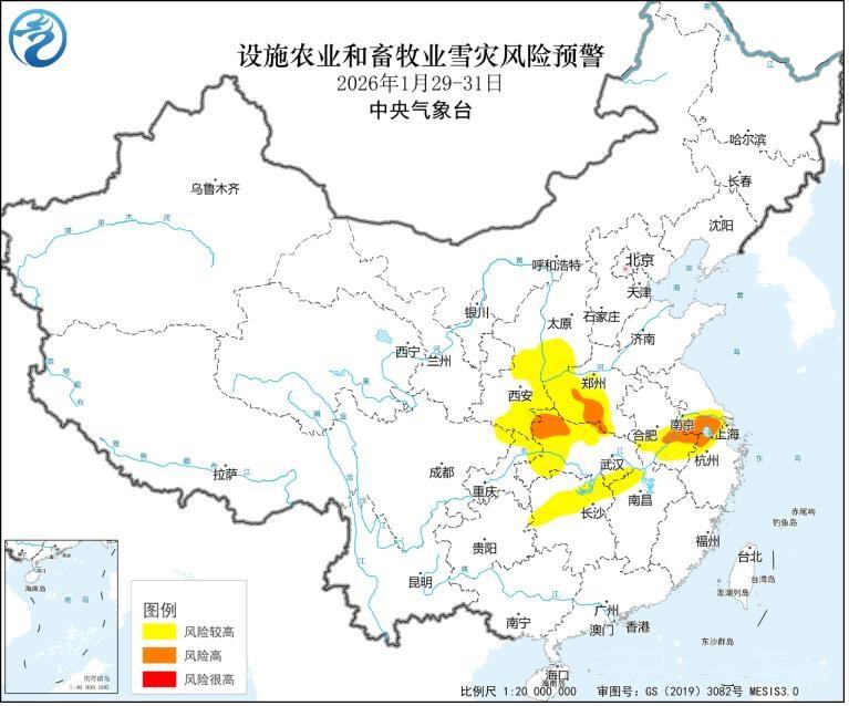 今晚的天气预备，没想到南通市区被划入了“雪灾风险预警区”，周五周六雪灾风险较高，