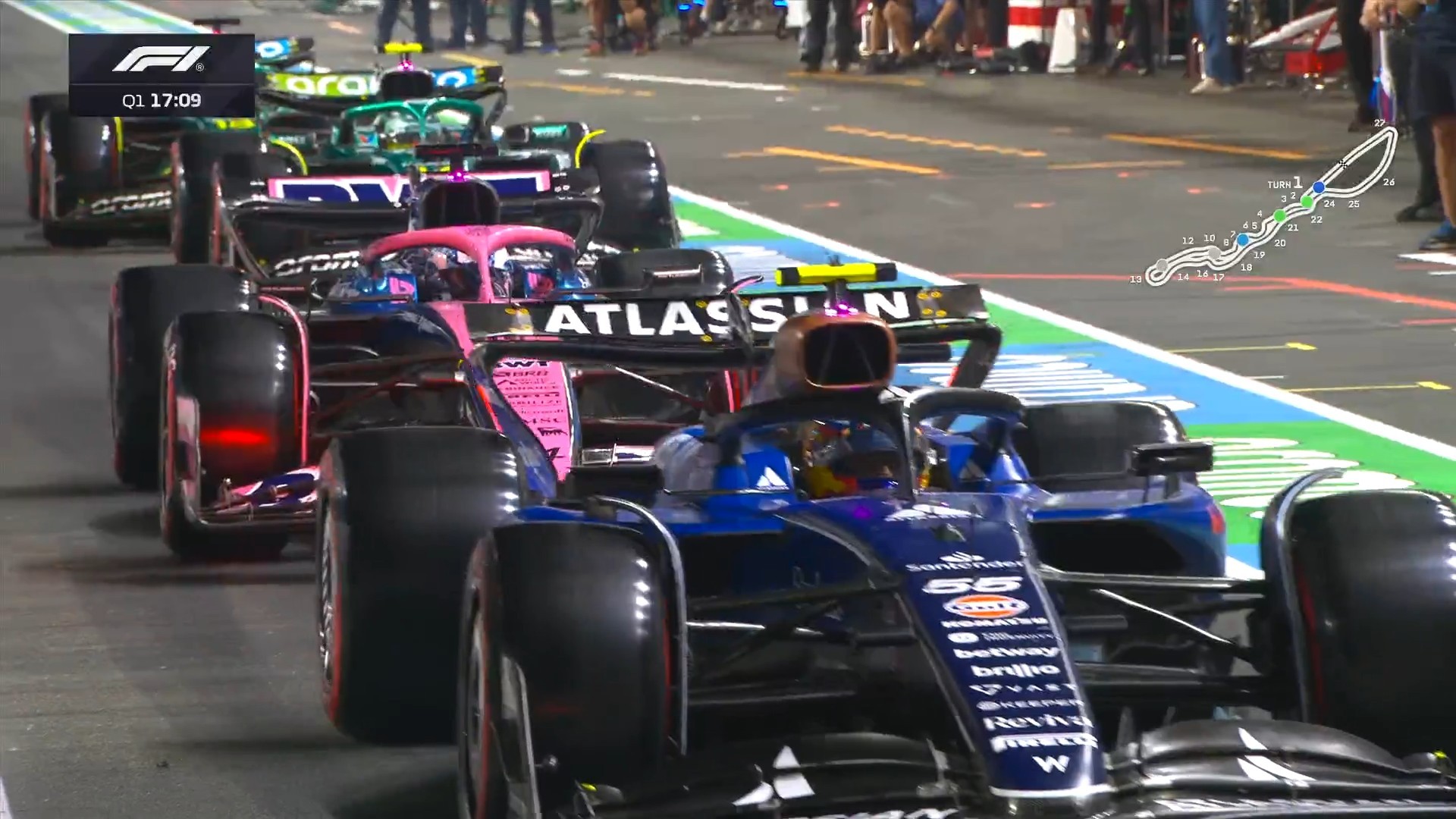 F1 Q1开始！2025F1沙特大奖赛 ​​​