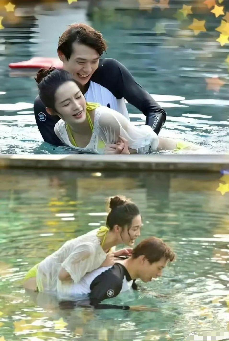 以前这恋综是真的大胆，男女星可以这样接触，要是换现在不得被骂惨了[思考] ​​​