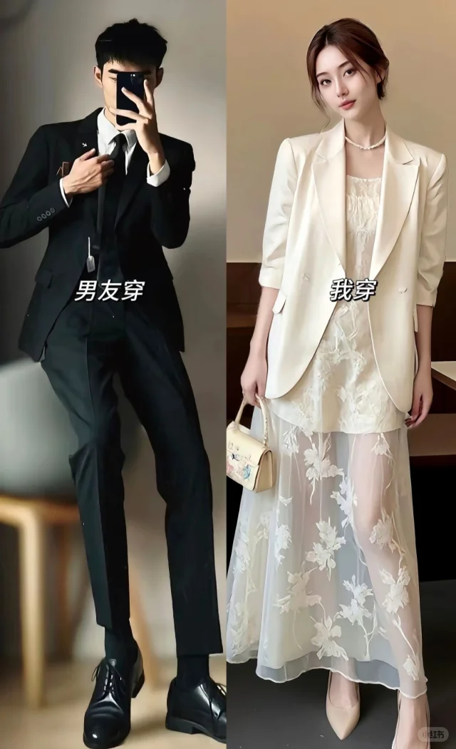 女生穿西装 总是很好看！