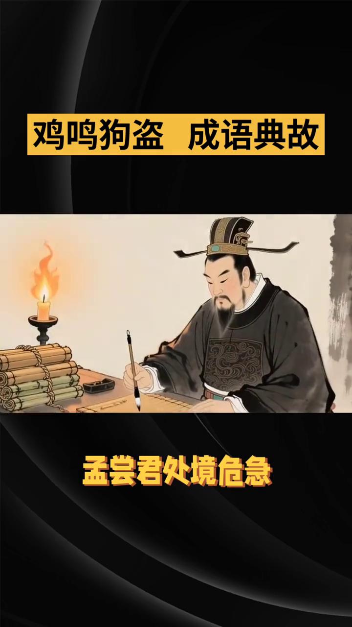 鸡鸣狗盗成语典故。
"鸡鸣狗盗"是一个源自战国时期著名历史事件的成语，其典故记载