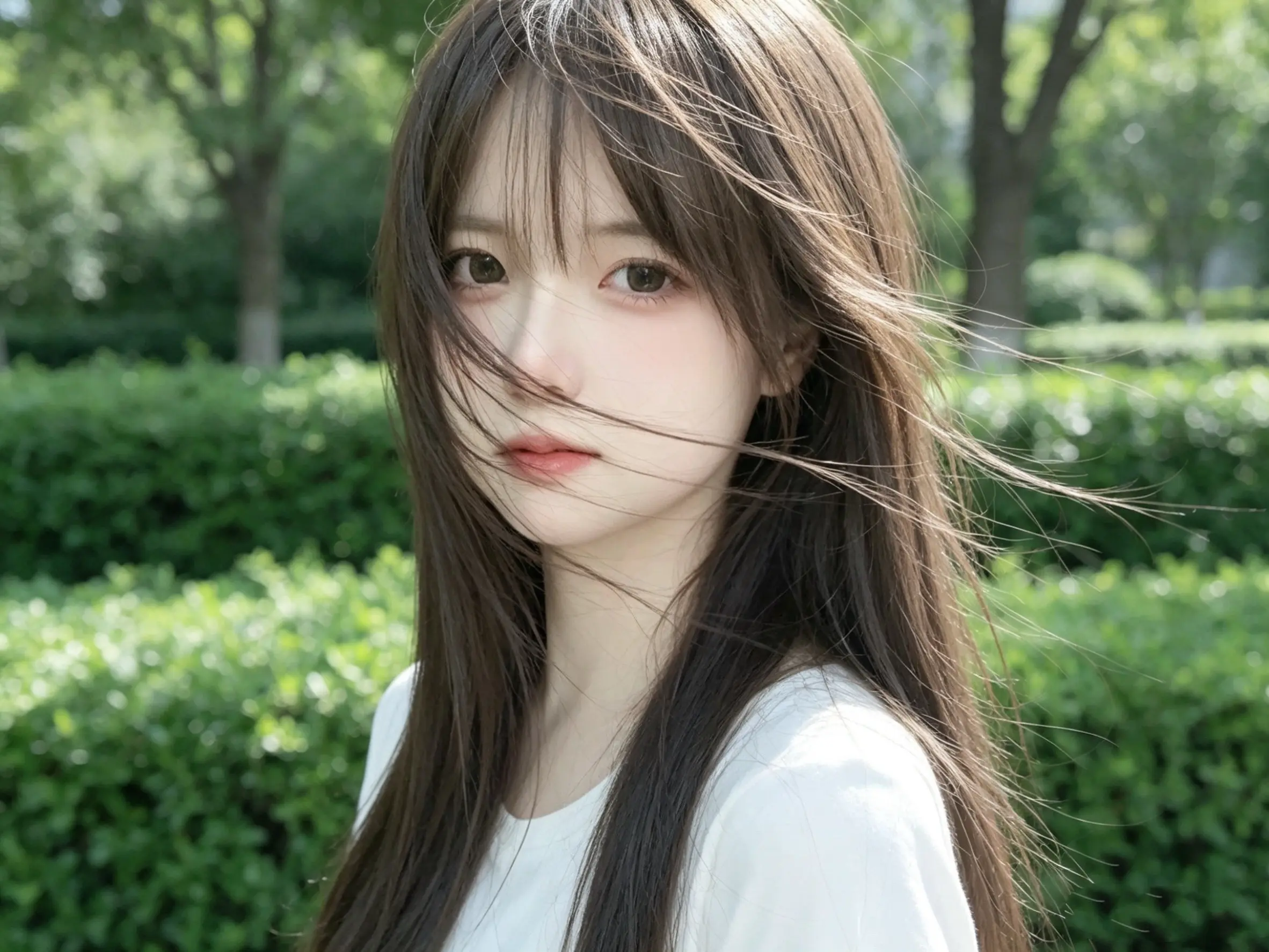 百分百保留五官比例不变，去掉所有配饰，帮我生成10张真实人物照片：画面...