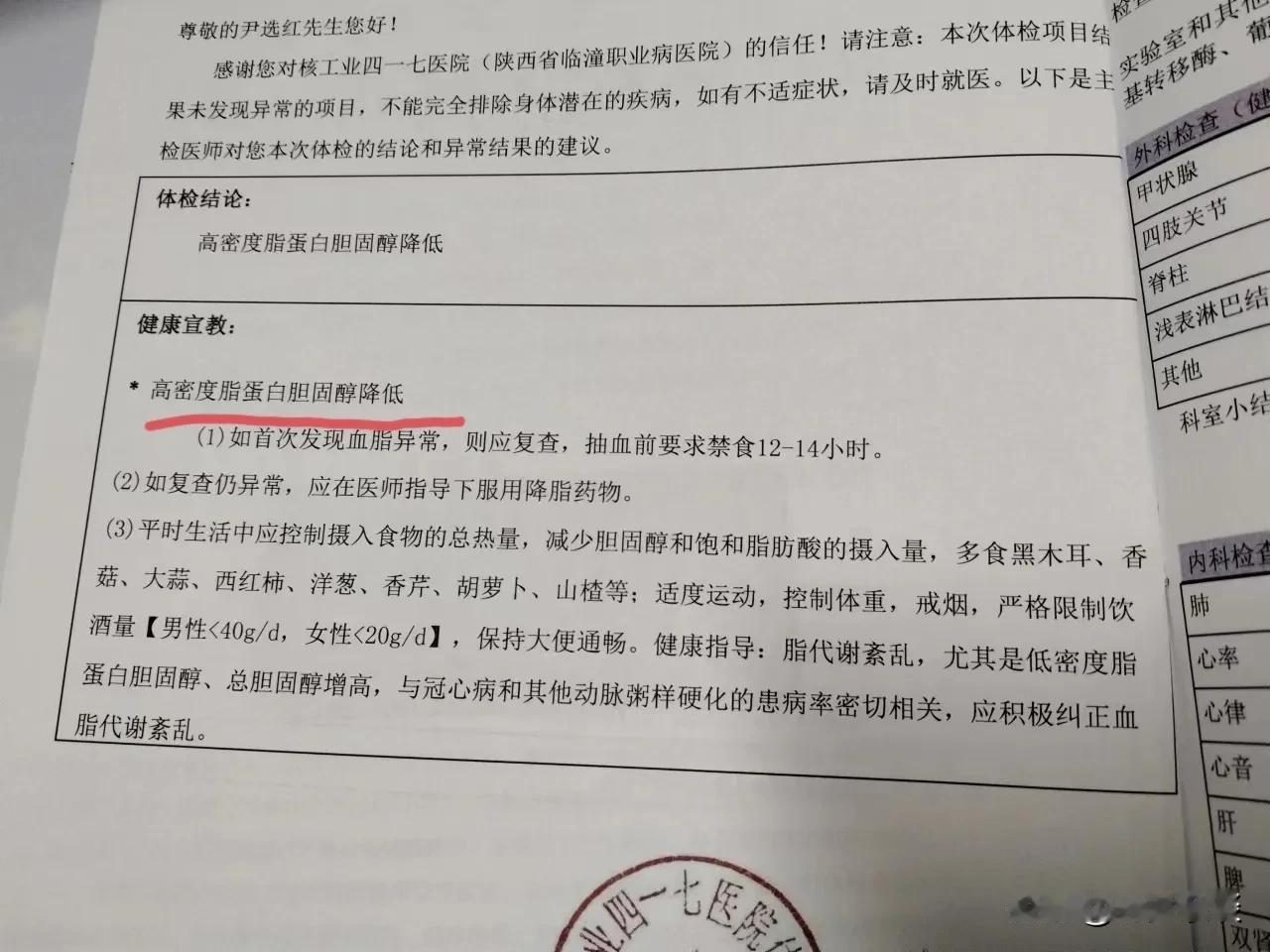 一天能吃能喝，精神抖擞的，可一次单位组织的体检，体检报告竟然出来这么一个结果；高