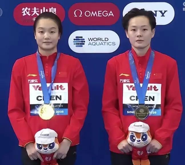 看看跳水队的成绩，新加坡世锦赛
中国跳水队从开赛到今天已经获得6块金牌了，后面还