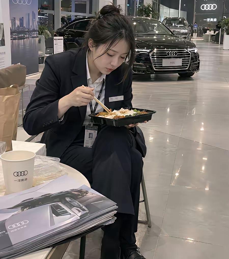 别看她仙气飘飘，她也只不过是打工，卖出了就有提成，卖不出只收㡳薪，三个月卖不出一