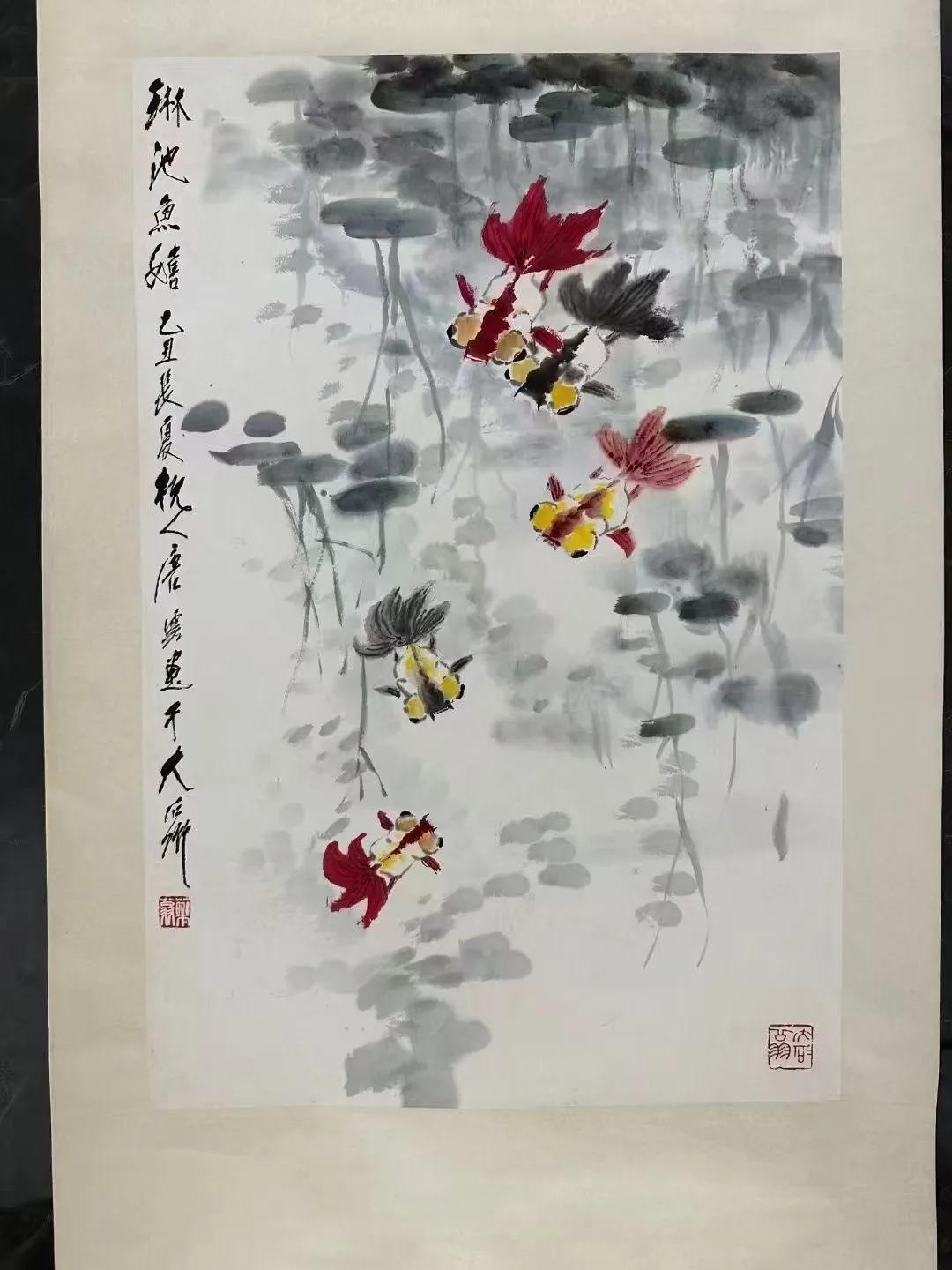 1）唐云先生《金玉满堂》68 x46cm，原裱立轴并权威出版
唐云(1910—1