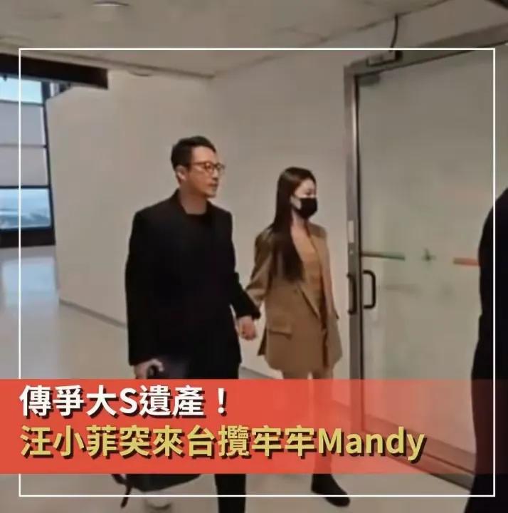 汪小菲带着马筱梅到台北了，他们“手牵手”去争大S遗产了，汪小菲这次穿黑衣拎大包很