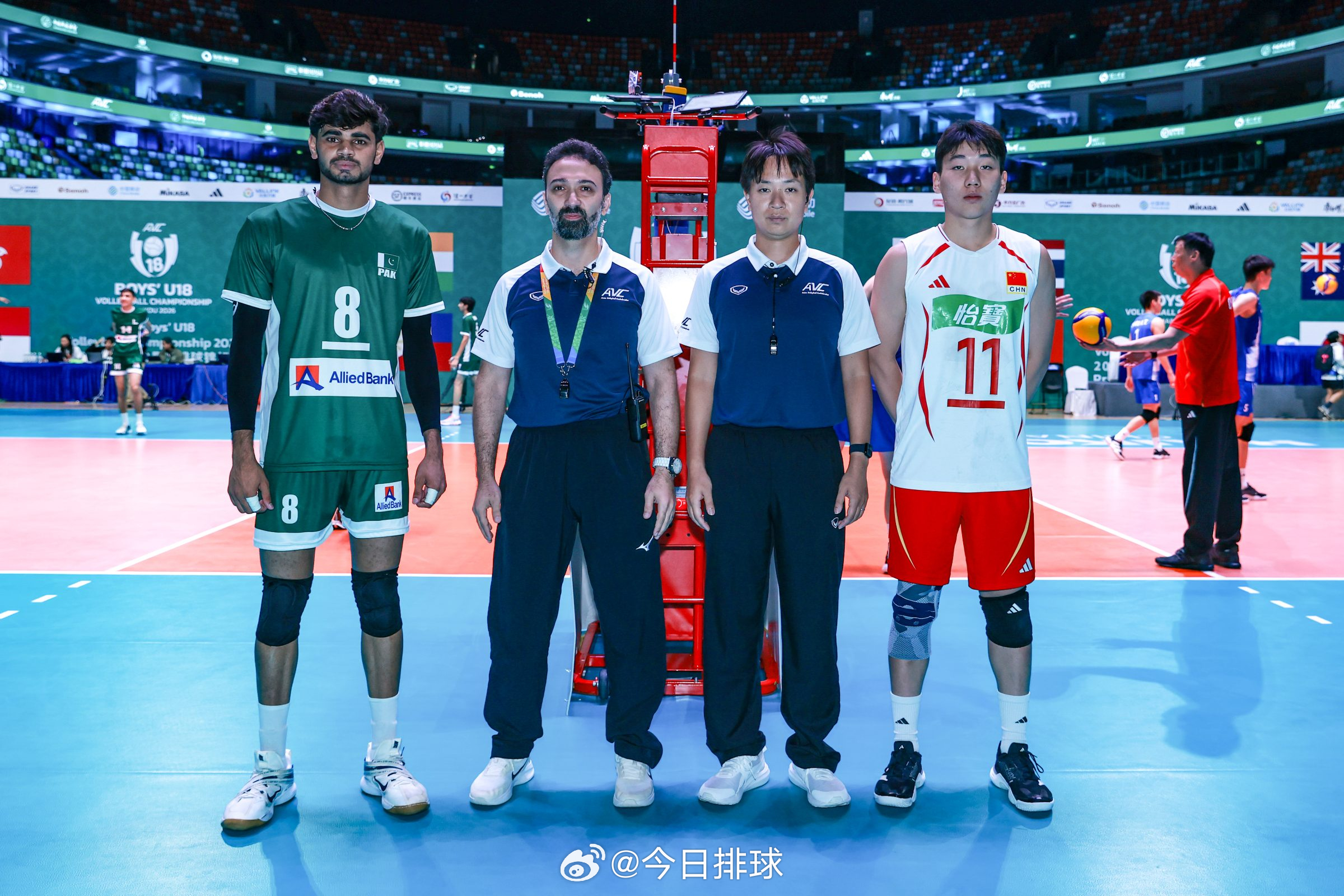 【2026U18男排亚锦赛 四分之一决赛：中国3-2巴基斯坦】北京时间16日傍晚