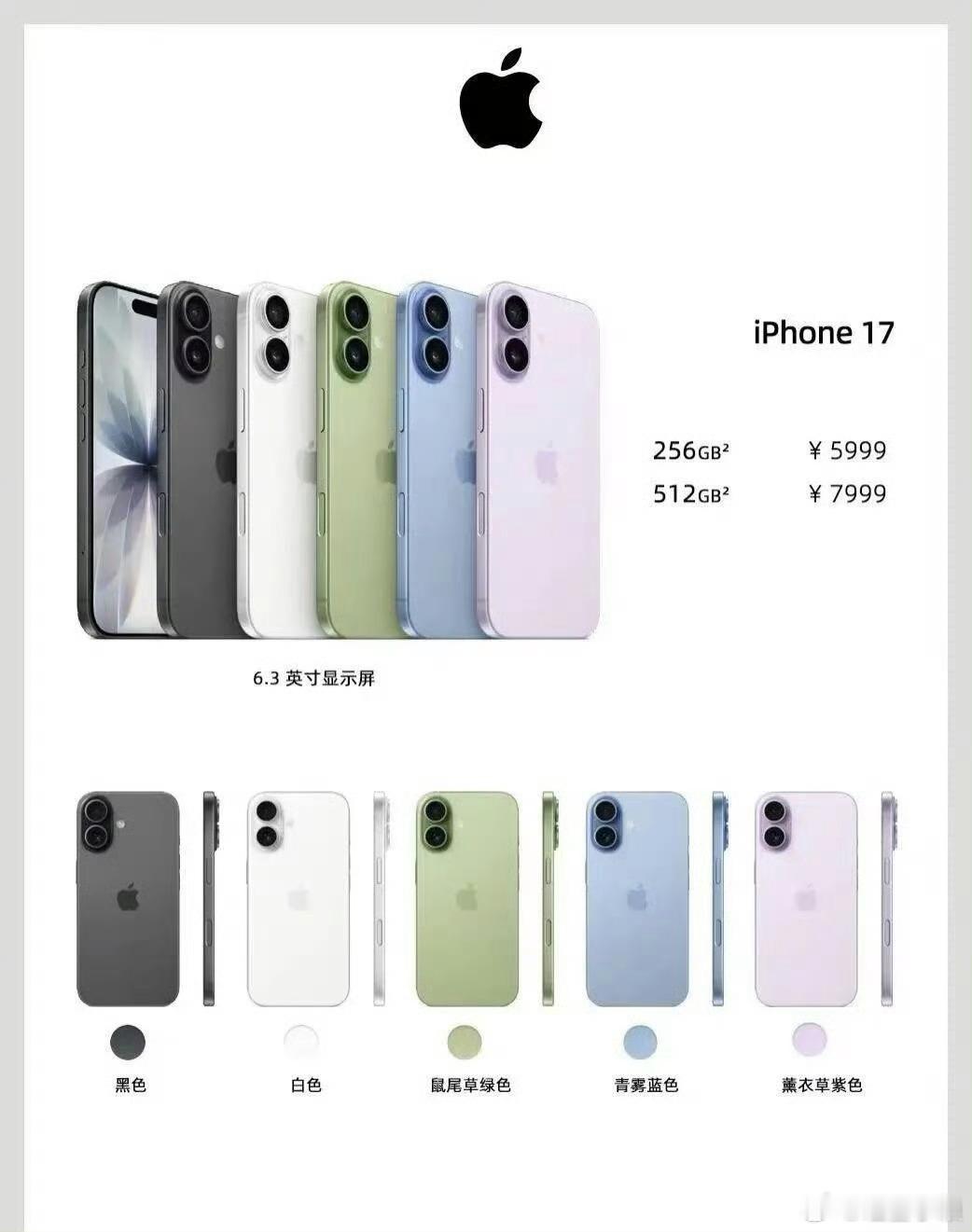 坏了，刚说完iPhone17卖的好是因为没有涨价，这下好了，iPhone17或全