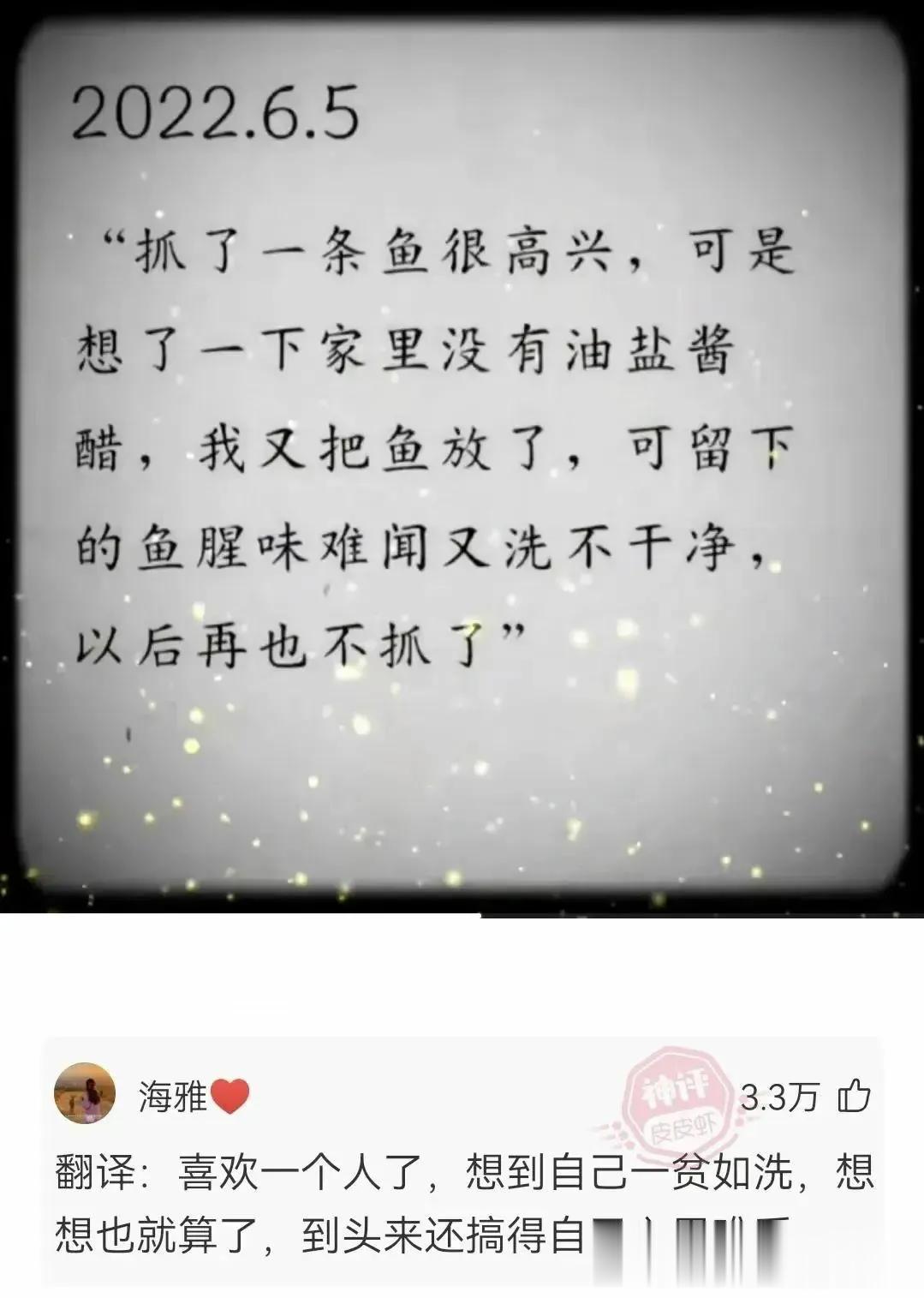 不要翻译出来，太揪心了[捂脸]