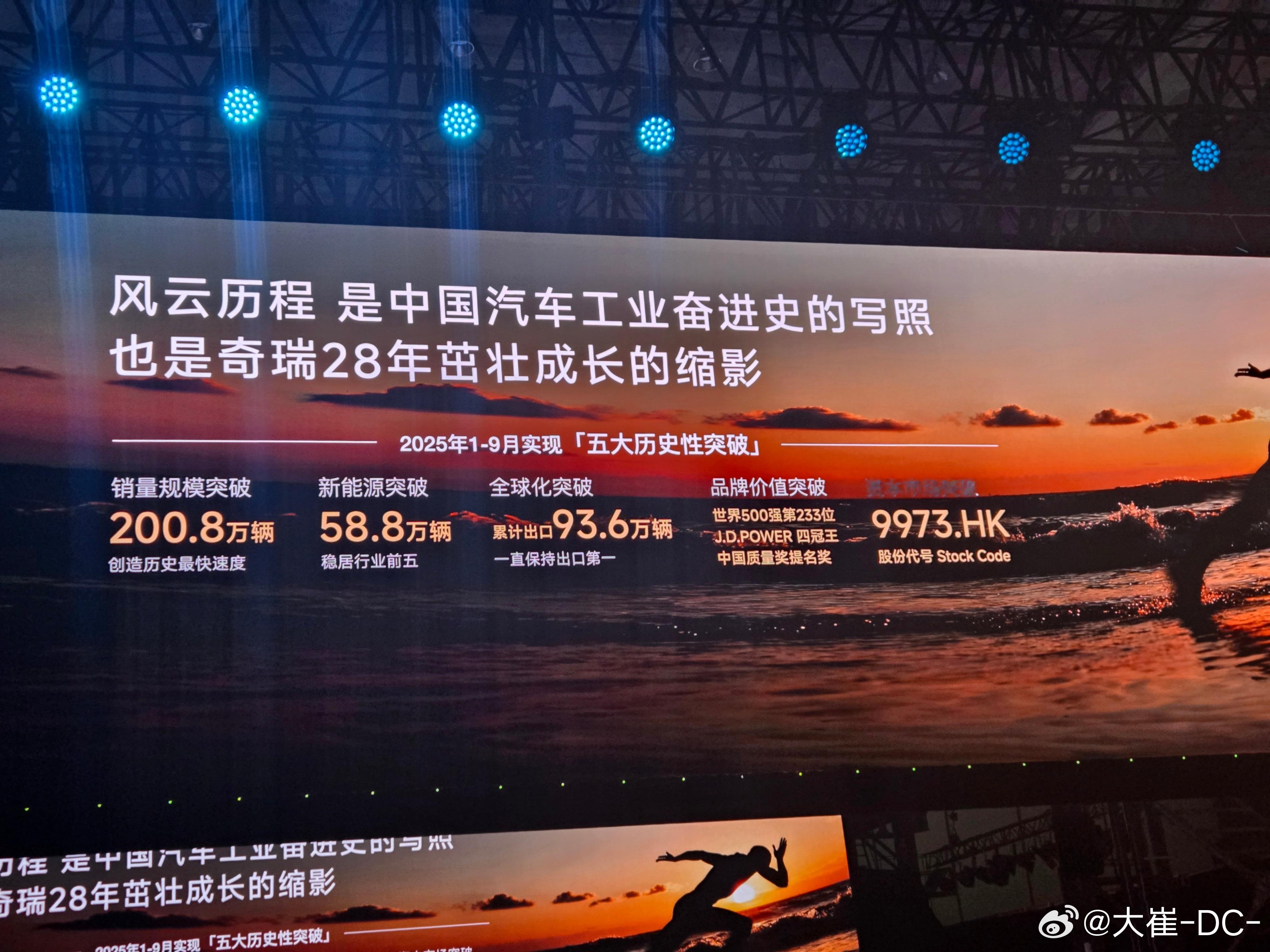 奇瑞汽车1-9月出口93.6万中国品牌出口第一大户奇瑞汽车[超话] ​​​