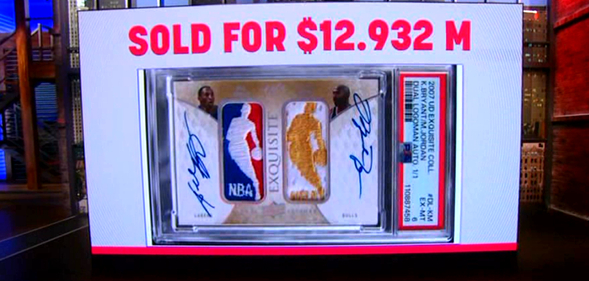 ▲一张球星卡卖了1293万美元