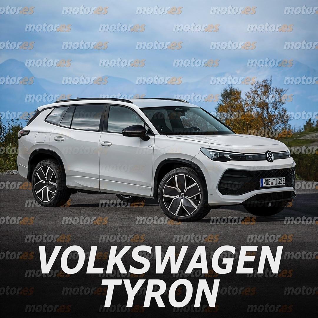 全新大众欧版Tayron（探岳）7座车长这个样？它会替代Tiguan allspace