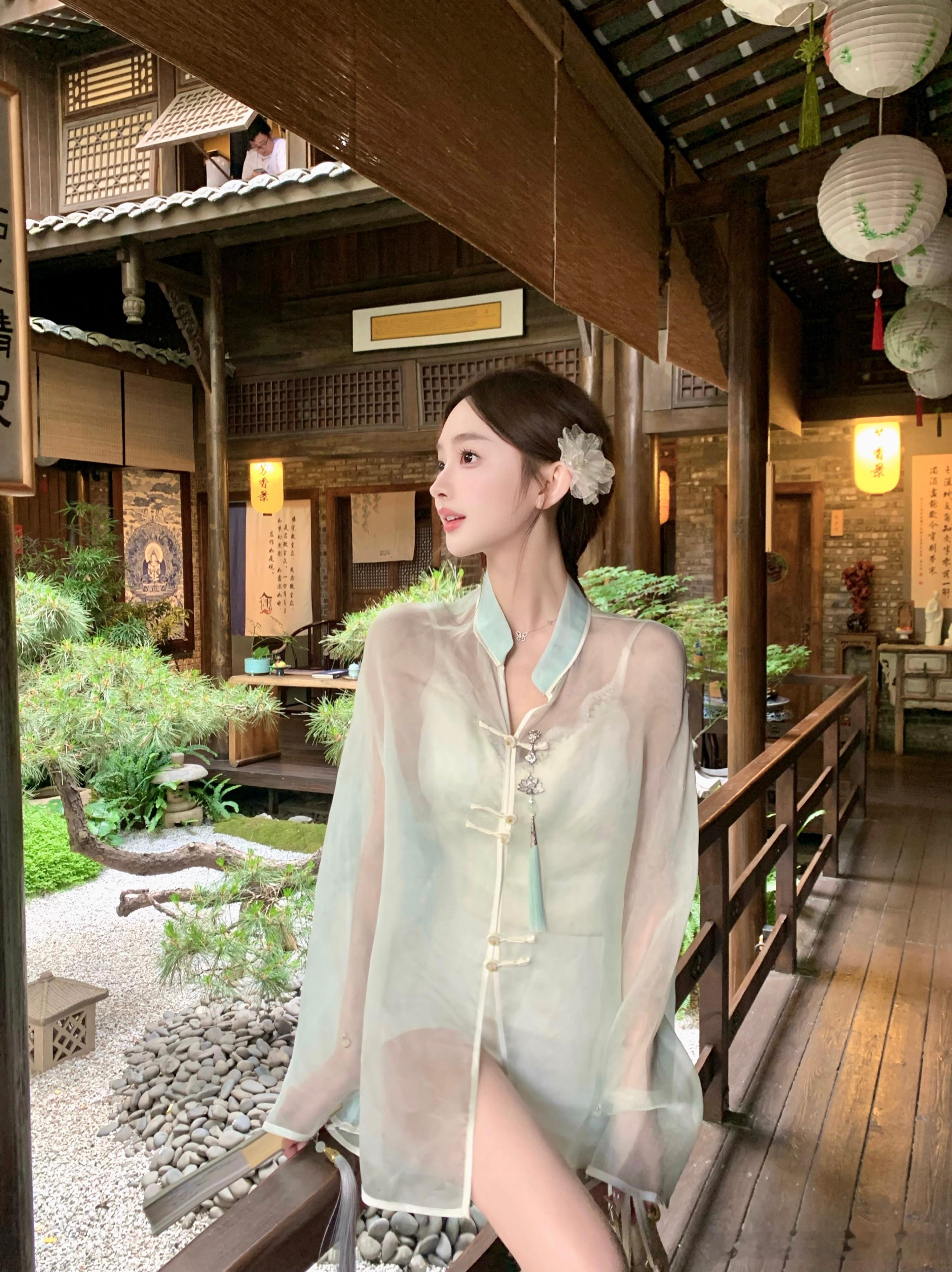 “只此青绿”🍃是国风自带的清冷感 ​​​