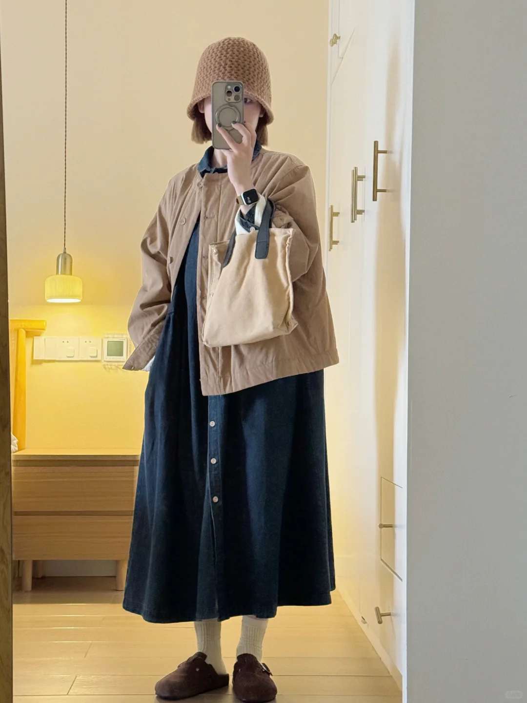韩系复古感叠穿～