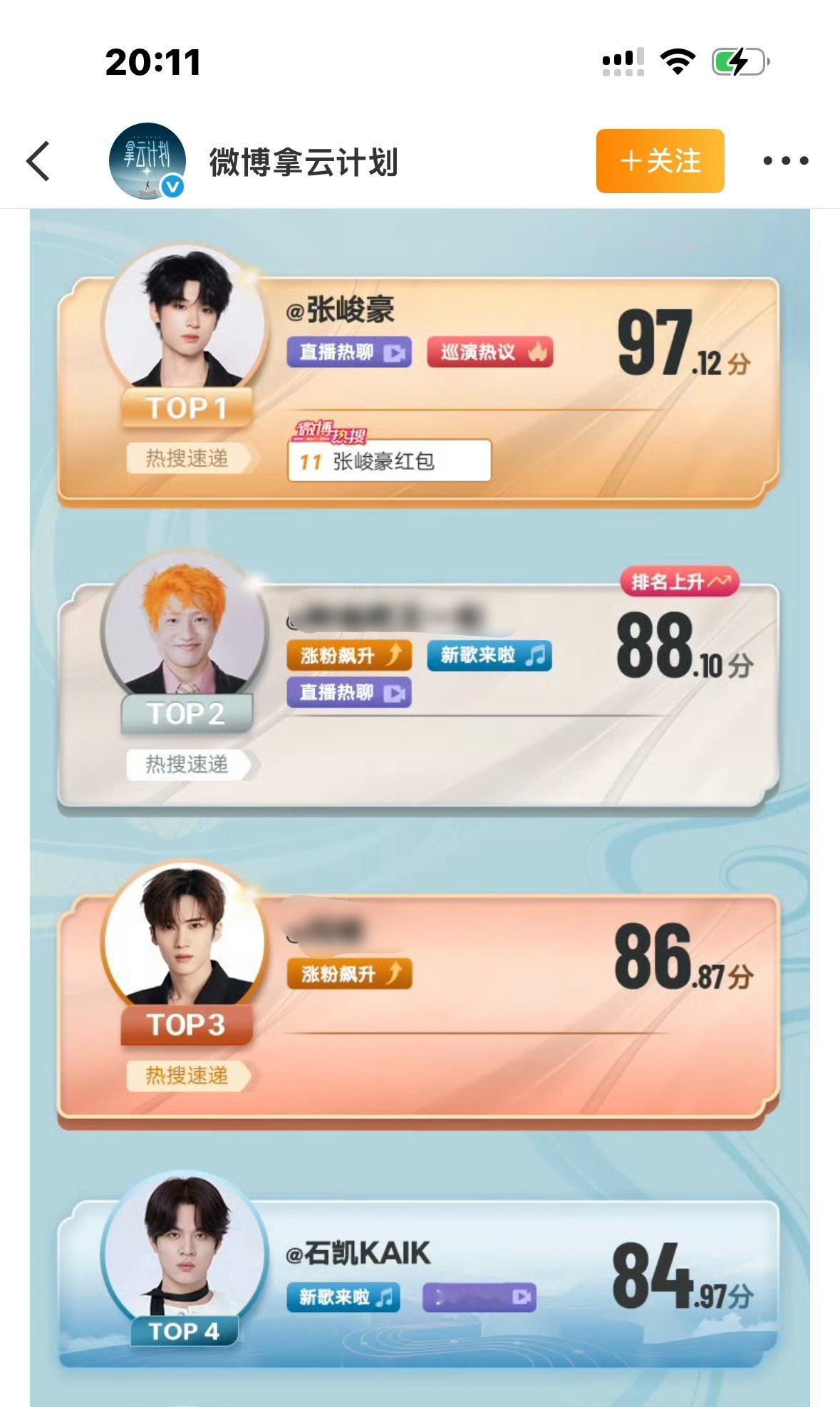 每次拿云放榜的时候我都要把某人拿出来修儒一遍 我就是这么记仇 石凯和男神张峻豪的
