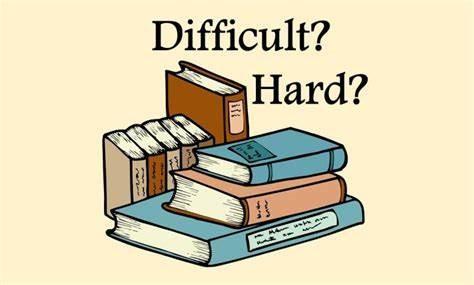 difficult和hard   
形容词difficult和hard都表示“困