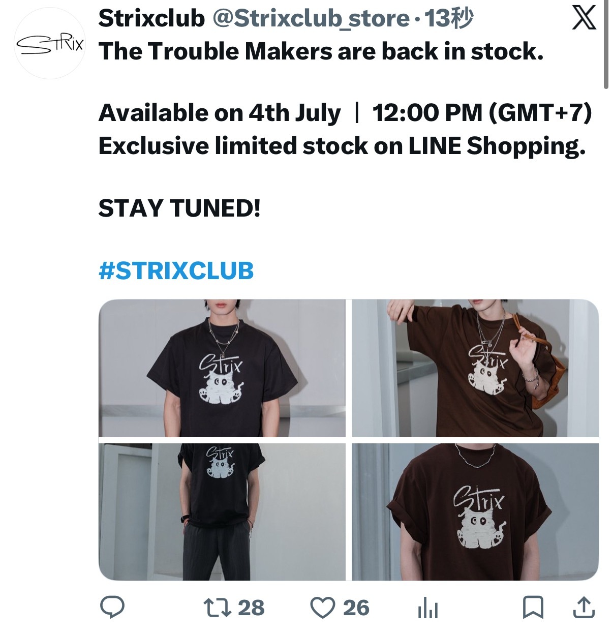 PerthSanta  The Trouble Makers已重新上架。7月4日