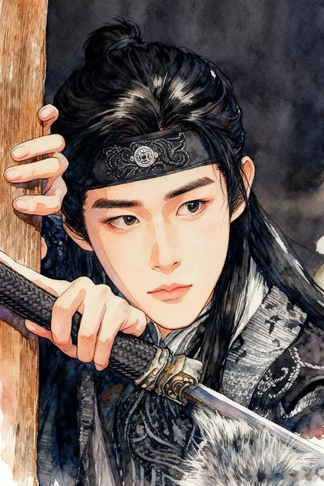 “夜色尚浅”是电视剧《云之羽》中宫尚角（丞磊饰）×上官浅（卢昱晓饰） 的经典CP