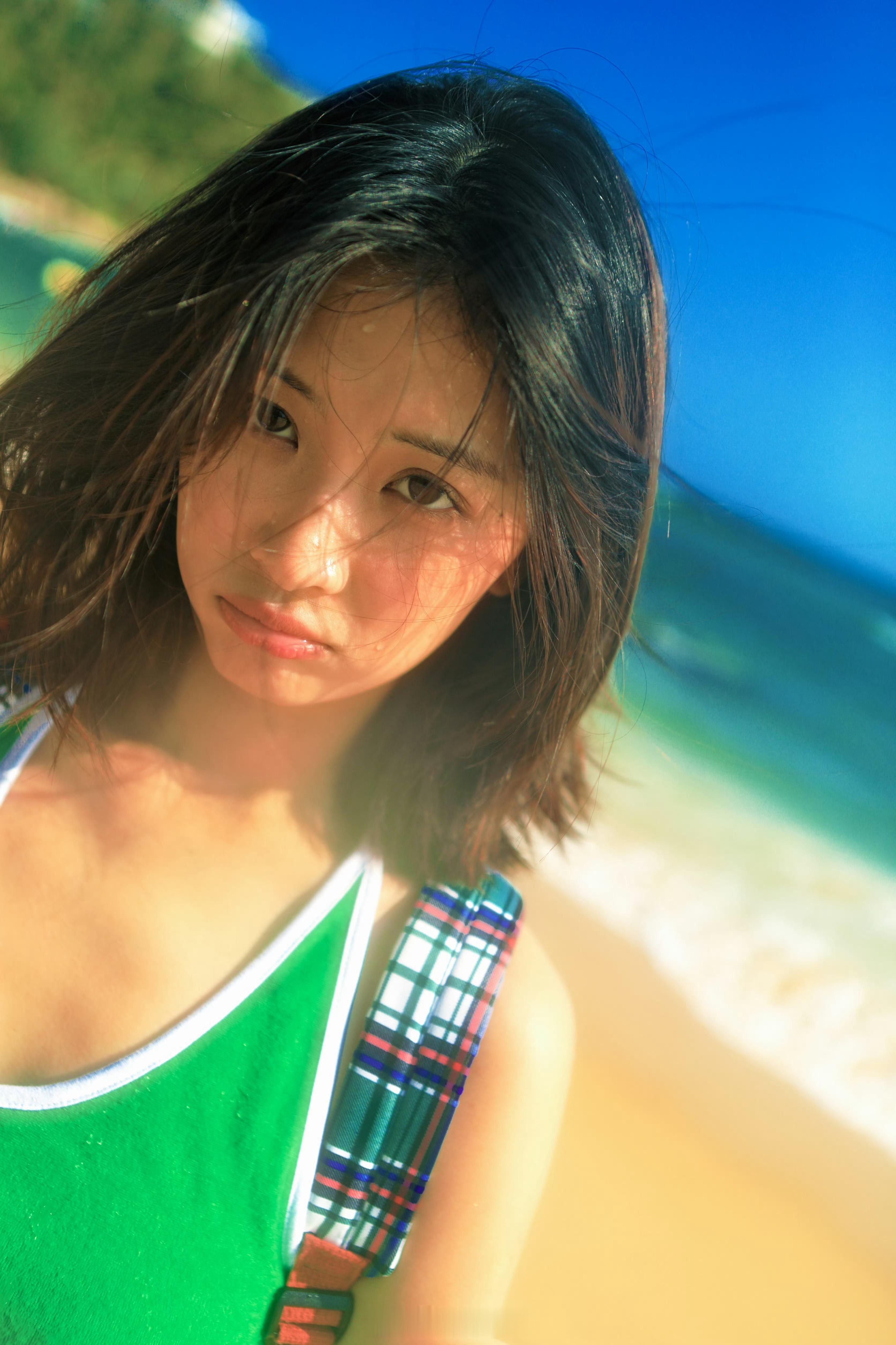 王若溪海滩排球写真🌊💚 ​​​
