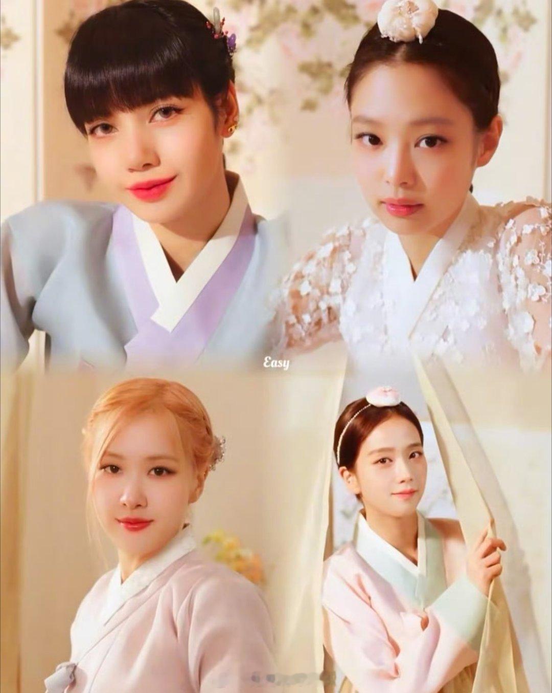 BLACKPINK韩服造型 来看看 