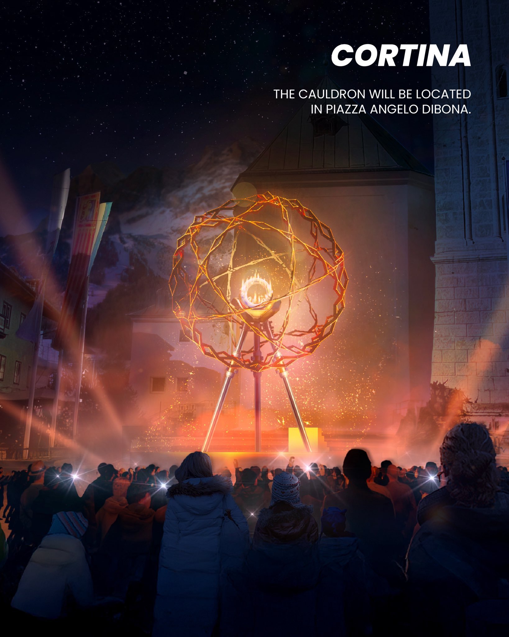 2026年米兰-科尔蒂纳冬奥会的圣火盆将分别设置在：📍 米兰：和平门（Arco