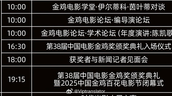 第38届厦门金鸡奖星光大道红毯已经于今天下午4点半至6点进行中。电视、网络于晚间