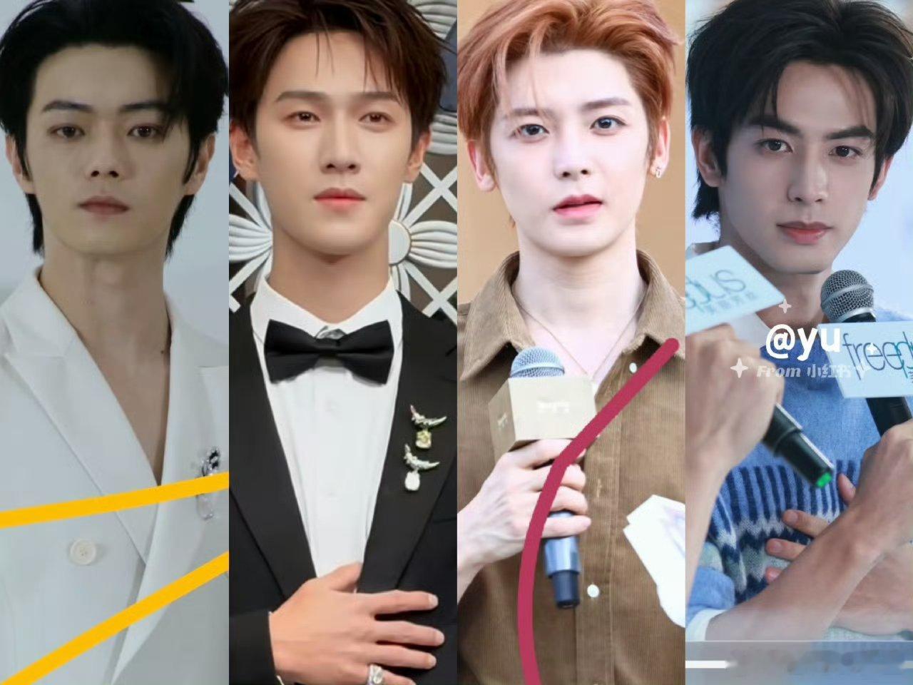 许凯、李昀锐、侯明昊、宋威龙活动生图，第一眼看到谁’ ​​​